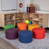 Flash Furniture Soft Seating Flexible Circle for Classrooms and Daycares - 12" Seat Height (Yellow) ZB-FT-045R-12-YELLOW-GG
